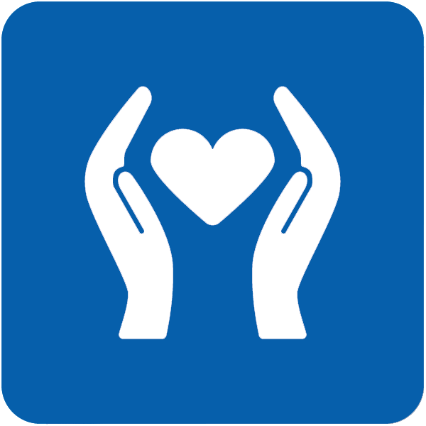 Volunteerism hands icon